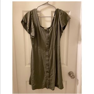 Universal Thread Army Green button down dress